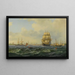 Navi a Copenaghen - Wilhelm Victor Bille — quadro incorniciato alla parete
