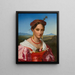 Ritratto di una donna di Velletri in abiti tradizionali - Wilhelm Wach — quadro incorniciato alla parete