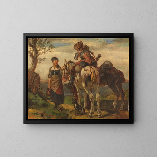 Le tronc de selle - Wilhelm von Diez — quadro incorniciato alla parete