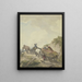 Carro del contadino in un paesaggio montano - Wilhelm von Kobell — quadro incorniciato alla parete