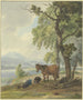 Un contadino in riposo con il suo cavallo accanto al campo arato - Wilhelm von Kobell — vista dell’opera