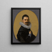 Ritratto di un uomo - Willem Cornelisz. Duyster — quadro incorniciato alla parete