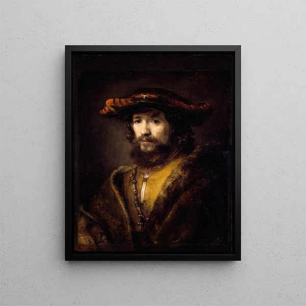 Willem Drost - Bust of a Man Wearing a largebrimmed Hat.webp