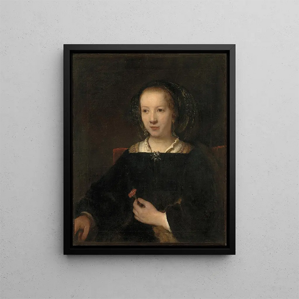 Willem Drost - Young Woman with a Carnation.webp