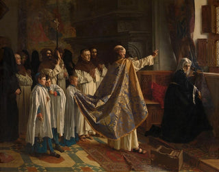 Esorcismo di Jeanne di Castiglia - Willem Geets — vista dell’opera