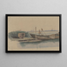 Lungomare con barche da pesca - Willem Gruyter Jr. — quadro incorniciato alla parete