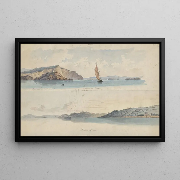 Willem Gruyter jr - Twee Engelse kustgezichten Swansea Baai en Bristols Kanaal.webp