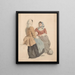 Due donne sedute con una brocca - Willem Hendrik Schmidt — quadro incorniciato alla parete