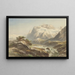 Paesaggio montano - Willem Jan van den Berghe — quadro incorniciato alla parete