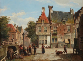 Una strada olandese in estate - Willem Koekkoek — vista dell’opera