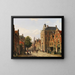 Vista di una città olandese in estate - Willem Koekkoek — quadro incorniciato alla parete