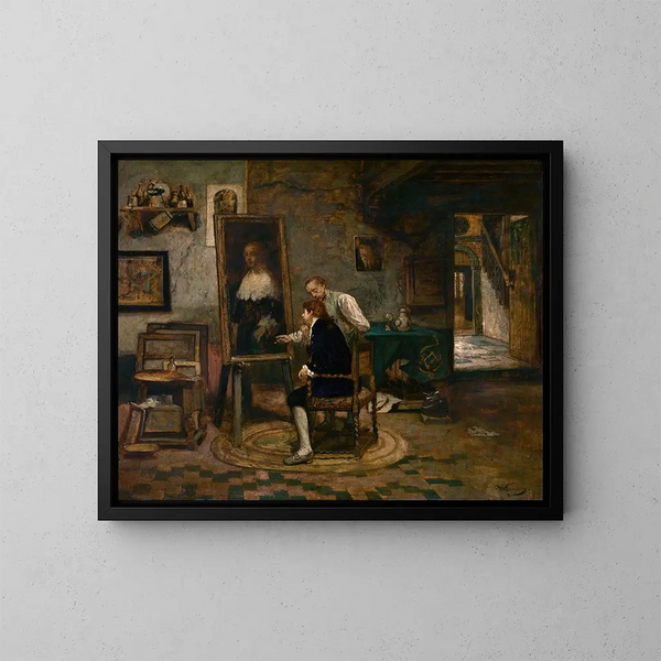 Il bel ritratto - Willem Linnig — quadro incorniciato alla parete