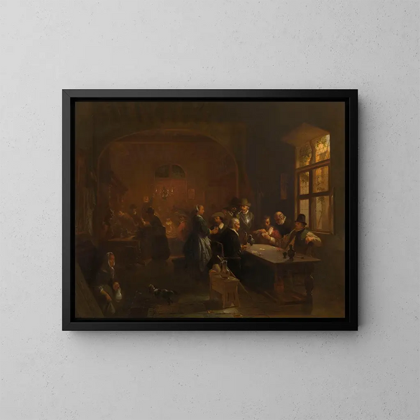 L'Auberge - Willem Linnig — quadro incorniciato alla parete