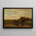 Vaches au crépuscule - Willem Maris — quadro incorniciato alla parete