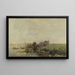 Vacche vicino a uno stagno - Willem Maris — quadro incorniciato alla parete
