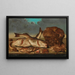 Natura morta con pesce - Willem Ormea — quadro incorniciato alla parete