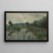 Prés d'eau sur la rivière IJssel - Willem Roelofs — quadro incorniciato alla parete