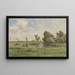 Prairie con mucche - Willem Roelofs — quadro incorniciato alla parete