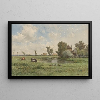 Willem Roelofs - Weiland met koeien.webp