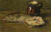 Natura morta con merluzzo - Willem Roelofs II — vista dell’opera