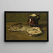 Natura morta con merluzzo - Willem Roelofs II — quadro incorniciato alla parete