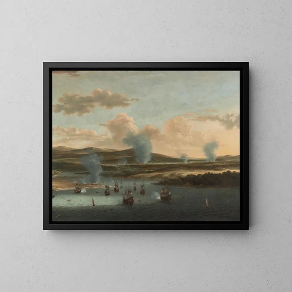 Bataille de Medway - Willem Schellinks — quadro incorniciato alla parete