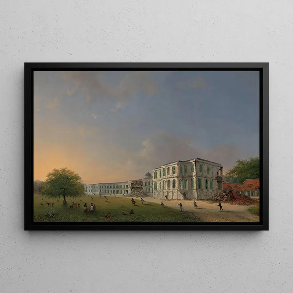 Willem Troost the younger - Front View of Buitenzorg Palace during the Earthquake of 10 October 1834.webp