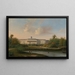 Vista posteriore del palazzo di Buitenzorg prima del terremoto del 10 ottobre 1834 - Willem Troost il Giovane — quadro incorniciato alla parete