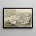 Paesaggio di dune con ponte in legno - Willem Uppink — quadro incorniciato alla parete