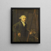 Ritratto di un pittore probabilmente Harmanus Uppink - Willem Uppink — quadro incorniciato alla parete