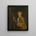 Ritratto di un pittore, probabilmente lo stesso artista - Willem Uppink — quadro incorniciato alla parete