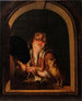 Un jeune garçon avec un hibou - Willem van Mieris — vista dell’opera