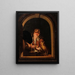 Un jeune garçon avec un hibou - Willem van Mieris — quadro incorniciato alla parete