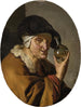Una vecchia donna con un bicchiere per l'urina Il ciarlatano - Willem van Mieris — vista dell’opera
