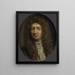 Ritratto di un uomo - Willem van Mieris — quadro incorniciato alla parete