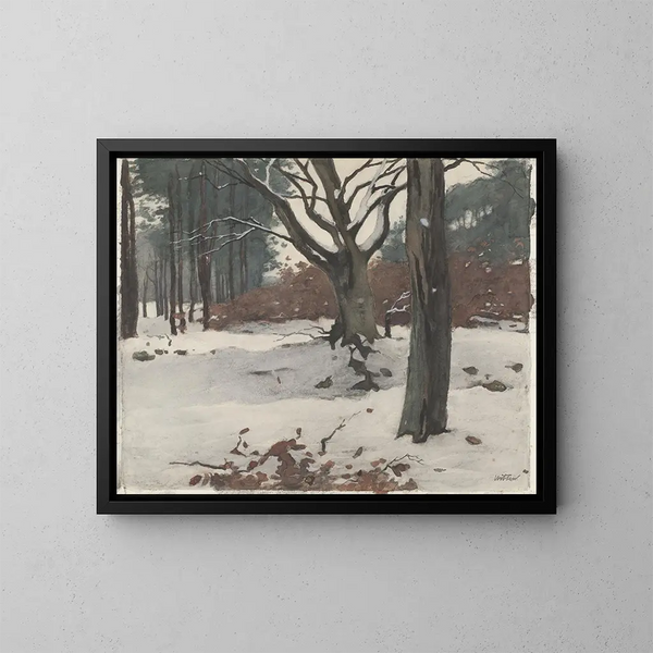 Alberi nella neve - Willem Witsen — quadro incorniciato alla parete