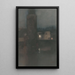 La Montelbaanstoren à Amsterdam de nuit - Willem Witsen — quadro incorniciato alla parete