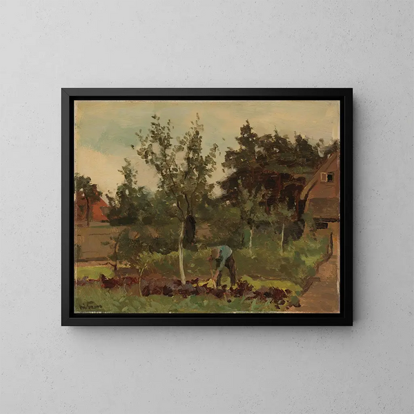 Giardino orto - Willem Witsen — quadro incorniciato alla parete