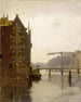 Entrepôts su un canale di Amsterdam a Uilenburg - Willem Witsen — vista dell’opera