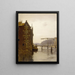 Entrepôts su un canale di Amsterdam a Uilenburg - Willem Witsen — quadro incorniciato alla parete