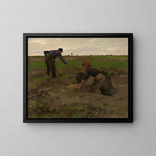Gli arpentatori di patate - Willem Witsen — quadro incorniciato alla parete