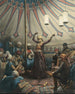 Danzatrice egiziana sotto una tenda con musicisti e spettatori - Willem de Famars Testas — vista dell’opera