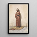 egiziano in piedi con un rosario - Willem de Famars Testas — quadro incorniciato alla parete