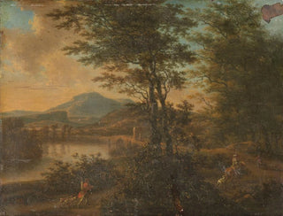 Paesaggio italiano al tramonto - Willem de Heusch — vista dell’opera