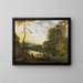 Paesaggio italiano con una piscina - Willem de Heusch — quadro incorniciato alla parete