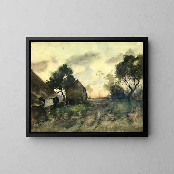 Umore della sera - Willem de Zwart — quadro incorniciato alla parete