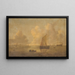 Paesaggio marino con una città sullo sfondo - Willem van Diest — quadro incorniciato alla parete