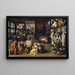 Alessandro il Grande visita l'atelier di Apelle - Willem van Haecht — quadro incorniciato alla parete