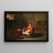 Un homme anziano con una pinta di birra - Willem van Herp — quadro incorniciato alla parete