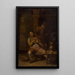 Violoniste di villaggio - Willem van Herp — quadro incorniciato alla parete